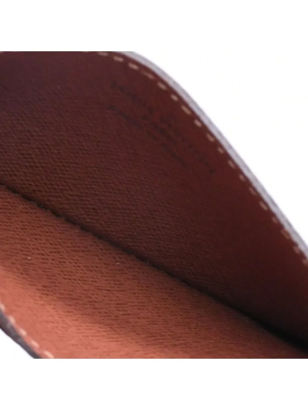 Louis Vuitton Porte Cartes Simple Card Case Monogram Canvas Brown
